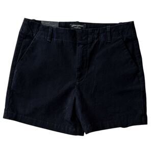 NWT Banana Republic Authentic Chino Mid-Rise Black Shorts 6